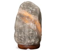 5-7KG Grey Himalayan Salt Lamp - Natural Crystal Rock Light with Free Certified 3-Pin Cable and Bulb | Authentic Handcrafted Lamp by NaturalKrafts from Punjab, Pakistan