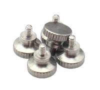 5/8/10pcs M2 M3 M4 M5 M6 M8 M10 M12 Shoulder Thumb Screws | 304 Stainless Steel Stepped Large Flat Head With Knurled Grip(M8 X 2pcs,35 mm)