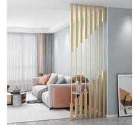 5/8/10pcs Room Divider - Free Standing Office Partit with Metal Slats Bedroom Separator 190cm/75in Tall Par for Home & Office Use