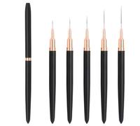 5/8/12/20/25mm Nail Art Liner Brushes Fine Thin Long Set with Lid LEA-SHALL