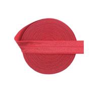 5/8" 15mm Plain Spandex Satin Band Foldover Elastic, Red, 15mm,2 Yards