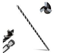 5/8"×18" Professional Auger Bit for Wood - 3-Cutter Design with Tri-Flute for Fast Chip Removal, Fits Hardwood, Softwood, PVC, Drywall & Tree Stumps