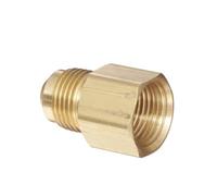 5/8"-18 UNF Male 3/8" Flare SAE-Standard x 1/2" NPT Female Coupler Connector Adapter Brass Pipe Fitting for Fuel Gas Water Valve