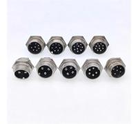 5/8 Inch Male Socket GX16 Circular Connector 2Pin 3pin 4pin 5pin 6pin 7pin 8pin 9pin 10pin Diameter 16mm L73 RS765 DF16 M16 1Pcs(9Pin Male socket)