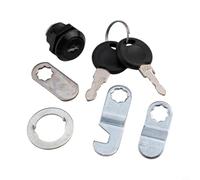 5/8 Inch Steel Cam Lock with Keys for File Cabinet Drawer RV Storage and Mailbox, Black