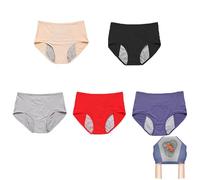 5/8 Pack Leakproof Underwear Women Incontinence Panties for Women Over 70, Plus Size Panties for Ladies Leak Proof (5pc G,xx_l)