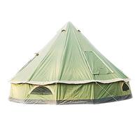 5-8 People 4M Pyramid Tent Round Bell Tent Canvas Yurt Tent 210D Oxford India Tent Waterproof Family Tent Portable Privacy Tent for Camping Outdoor Hunting
