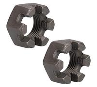 5/8" UNF Slotted Castle Nuts for Trailer Hubs Castellated Hub Bearing Nuts 2pk