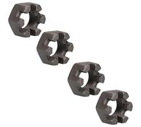 5/8" UNF Slotted Castle Nuts for Trailer Hubs Castellated Hub Bearing Nuts 4pk