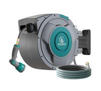 5/8" x 100 ft Retractable Garden Hose Reel, Heavy Duty Water Hose Reel