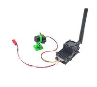 5.8Ghz 2W FPV VTX Transmitter+1000TVL Cam 2000MW 48CH Audio Video Transmitter for RC FPV Long Range Drone Black