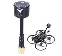 5.8Ghz 3dBi RHCP High Gain Antenna, 5.8Ghz 3dBi RHCP Directional Antenna Lollipop Mini Antennas with Improved Signal Transmission for FPV Racing Drone RC Parts (RP-SMA Inner Hole-Black)