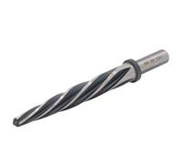 5/8in Bridge Construction Reamer Drill Bit, 5 Flute 12.7mm Diameter Round Shank Spiral Reamer Bit for Bridge Building Metal Structure Taper Chucking Reamer for Steel Alloy Wood
