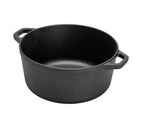 5.8L Cast Iron Casserole Dish Pot Pan Cooking Outdoor Stew Dutch Oven Soup Stockpot