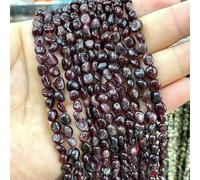 5-8mm Natural Stone Mix Colorful Irregular Crystal Loose Spacer Beads for Jewelry Making DIY Bracelet Charms Accessories 15''-garnet-5-8mm 36-38cm
