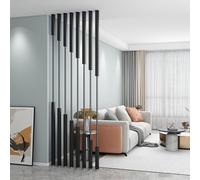 5/8pcs Room Divider Panel - and Decorative Separator Floor-to-Ceiling Non-Drill Pillars Easy Installation (5pcs-C 230cm/91in/7.5ft)