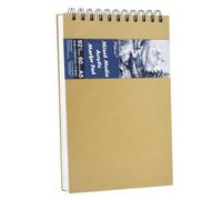 5.8x8.3in Sketch Book, 60Sheets Spiral Bound Notebooks, Bright White 92lbs/150gsm Acid-Free Drawing Paper for Painting,Sketching, Professional Sketch Pad for Artists, Beginners. BW-Yellow