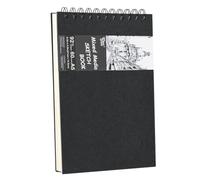 5.8x8.3in Sketch Book, 60Sheets Spiral Bound Notebooks, Natural White 92lbs/150gsm Acid-Free Drawing Paper for Painting,Sketching, Professional Sketch Pad for Artists, Beginners. NW-Black