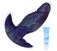 5.9" Anal Plug Large Silicone Butt Plug, Realistic Anal Stretcher Thick Buttplug Soft Anal Trainer with Anchor Shape Base Design, Sex Toys for Men Women Gay Couple Beginner
