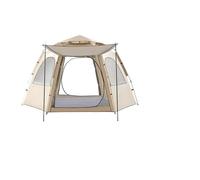 5-9 Person Outdoor Folding Tent Instant Pop Up Portable Automatic Waterproof With Canopy For Hiking Picnic(5-8 Khaki persons)