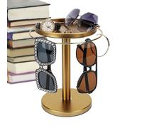 5.91x9.45 Inch Rotatable Sunglasses Organizer-Iron Material, 360 Degree Rotating Display with Tray | Sunglasses Applicator, Jewelry Organizer, Home Decor