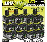 5~9AH 18V Battery For Ryobi One+ Plus P108 Li-ion RB18L50 RB18L40 P104 / Charger