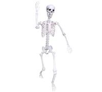 5.9Ft Halloween Skeleton Posable Skeleton Life Size Skeleton Plastic Full Body Human Skeleton for Halloween Decorations