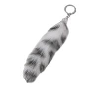 5.9Inch Plush Tail Pendant Keychain Keyring Pendant Animal Holder Keychain Decorations Purse Bag Charm Charm, Color Random, Small-XX-Large