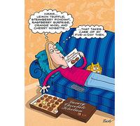 5 A Day Chocolate Diet - Humour Greetings Card 10409 (Happy Birthday)