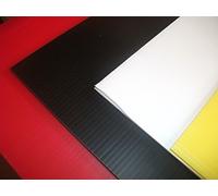 5 A1 Sheets of Black Corrugated Plastic Display Board by Vesey Gallery