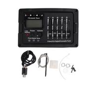 5 Acou Guitar Preamplifier Equalizer, 5 Band Guitaeamp EQ Equalizer with Tuner, Enhanced Sound Control for Electric and Acou Gui, Includes