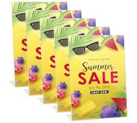 5 Acrylic Table Stands, A4 Slanted Sign Holders, Display Stands For Restaurant, Office, Shop