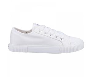 (5 (Adults')) Brooke | White | Womens Canvas Trainers