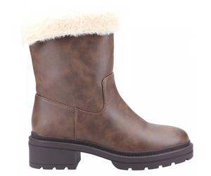 (5 (Adults')) Idea | Brown | Ladies Warm-Lined Mid Boots