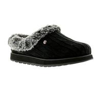 (5 (Adults')) Skechers Keepsakes Ice Angel Womens Ladies Mule Slippers Black