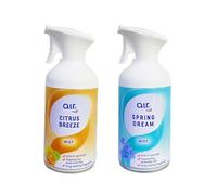 5 Air - Citrus Breeze & Spring Dream Mist | Dry Air Freshener - Long-lasting Fragrance | 250mL Each [Total 500mL]