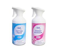 5 Air - Cotton Fresh & Cherry Blossom Mist | Dry Air Freshener - Long-lasting Fragrance | 250mL Each [Total 500mL]