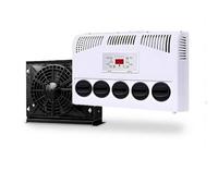 5 Air Outlet Split Rv Air Conditioner, 12/24V RV Parking Air Conditioner | Camper Cooling Unit for Caravan, Boat, Outdoor Road Trip Without Generator(black,12v)