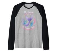 5 and Mermazing Mermaid Mythology Fantasy Ocean Sea Magic Raglan Baseball Tee