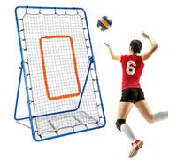 5-Angle Adjustable Volleyball Rebounder, 6x3.6 Ft Bounce Back Net Target Goal with PE Netting & Bungee Cords for Training, Practice, Spiking and Bumping