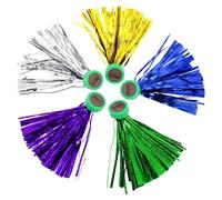 5 Assorted Color Jegi Set (Jaegi with The Bell) for Jegichagi Korean Squid Traditional Game - Hackysack, Kickshuttlecock, Kick The jegi