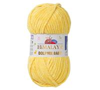 5 Ball/Skein Himalaya Dolphin Baby Yarn Each Skein 100 g 120 m Super Bulky Polyester Blanket Yarn Velvet Yarn Amigurumi Yarn (80313 Yellow)