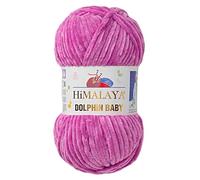 5 Ball/Skein Himalaya Dolphin Baby Yarn Each Skein 100 g 120 m Super Bulky Polyester Blanket Yarn Velvet Yarn Amigurumi Yarn (80356 Light Lilac)