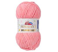 5 Ball/Skein Himalaya Dolphin Baby Yarn Each Skein 100 g 120 m Super Bulky Polyester Blanket Yarn Velvet Yarn Amigurumi Yarn (80346 Baby Pink)