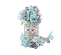 5 Balls/Skeins Alize Puffy Color Baby Big Loop Blanket Yarn 100% Micropolyester Soft Wool Each Ball 100g 9m - 6408