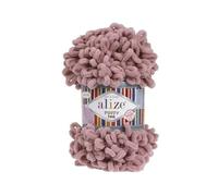 5 Balls/Skeins Alize Puffy Fine Baby Small Loop Blanket Yarn 100% Micropolyester Soft Wool Each Ball 100g 14.5m - 295 Dusky Pink
