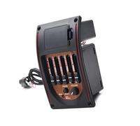 5 Band Acoustic Guitar Preamp 5-Band EQ Equalizer Pickup Tuner Piezo Pickup For Classical Folk Guitar Professional acoustic guitar pickups