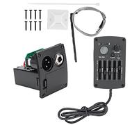 5 Band EQ Pre-Amp Equalizer Pickup Acoustic Guitar Preamplifier Tuner for Acoustic Guitars Complete Kit, Pickup