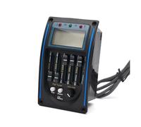 5 Bands Acoustic Guitar Pickup EQ Preamp LCD Tuner Piezo Pickup Equalizer System Blue Color (Color : 5 Bands)