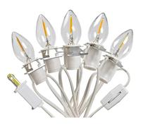5 Base C7 String Bulbs Christmas Village Light Accessory Cord With 5 Led Light Bulb